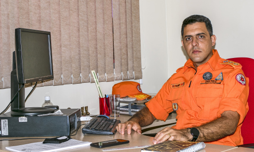 enente-coronel Thiago Franco, diretor de Serviços Técnicos do Corpo de Bombeiros Militares do Tocantins