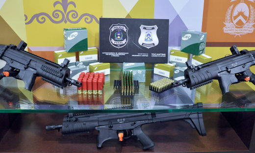 Armas e munições foram entregues para agentes do sistema penitenciário do Tocantins