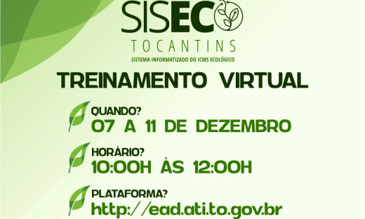 Siseco é utilizado na integração dos índices do ICMS Ecológico