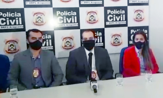  Em coletiva de imprensa, Polícia Civil detalha ação que resultou na captura de ex-pm suspeito de executar advogado em Araguaína 