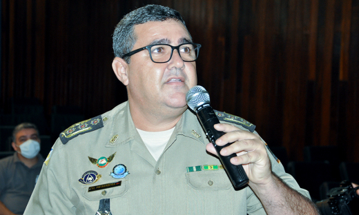 Chefe do Estado-Maior da PMTO, coronel Márcio Antônio Barbosa, apresentou detalhes da criação da unidade de polícia montada