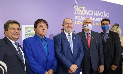 Governador Mauro Carlesse, participou da apresentação do Plano Nacional de Operacionalização da Vacina contra a Covid-19, em Brasília