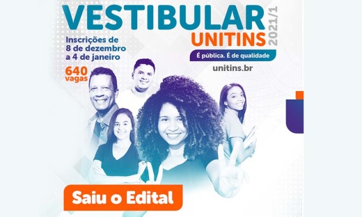 Candidatos devem realizar inscrição on-line no site www.unitins.br