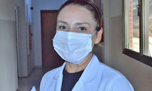 Enfermeira do setor de Saúde do Trabalho do HGP, Maria Vilma Sanches