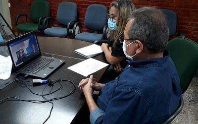 Representantes da ANA se reuniram por meio de plataforma virtual, com servidores da Secretaria do Meio Ambiente e Recursos Hídricos 