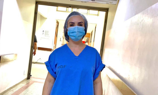 Uma das profissionais imunizadas pela segunda dose, é a enfermeira Raquel Prado, que atua há dois anos no HGP