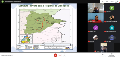 Plano de Estruturação previsto para a regional do município de Dianópolis