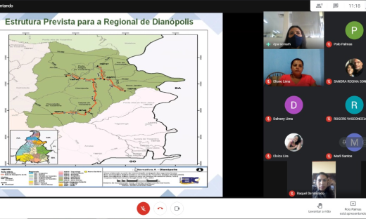 Plano de Estruturação previsto para a regional do município de Dianópolis