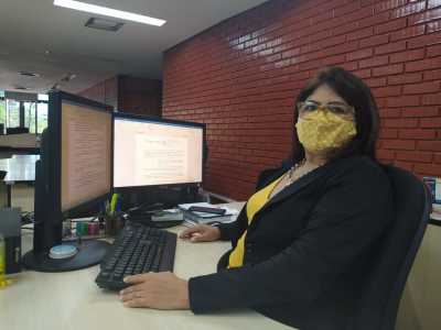 Foto 1 - Eva Moreira.jpeg A diretora de Auditoria e Fiscalização observa que as mulheres têm papel de destaque em áreas estratégicas para o controle das contas públicas