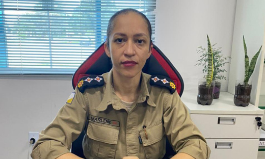 Major Marlene Alves é a primeira mulher a comandar o 1º  Batalhão da Polícia Militar do Tocantins