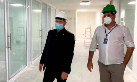 Na terça-feira, 30, o governador Carlesse vistoriou as obras de construção da Ala Pediátrica do Hospital Geral de Palmas (HGP)