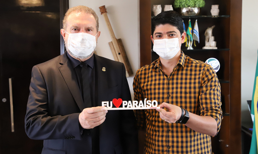 O governador Mauro Carlesse e o prefeito de Paraíso, Celso Moraes, reafirmaram a parceria para viabilizar a implantação leitos para o tratamento da Covid-19