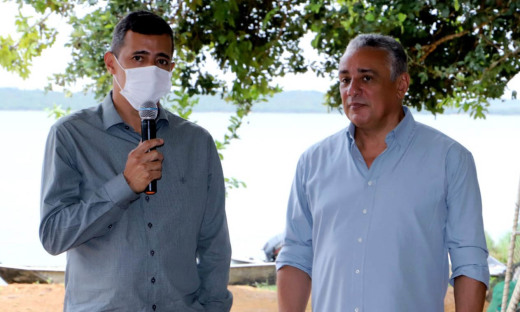 Renato Jayme, presidente do Naturatins; e Antônio Luiz Bandeira Júnior, prefeito Municipal de Lajeado