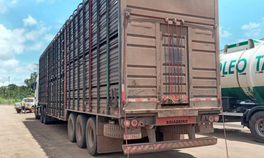 Caminhão foi abordado na barreira fixa de Aguiarnópolis