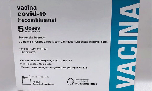 Mais 29,5 mil doses de AstraZeneza serão recebidas pelo Tocantins nesta sexta-feira, 30