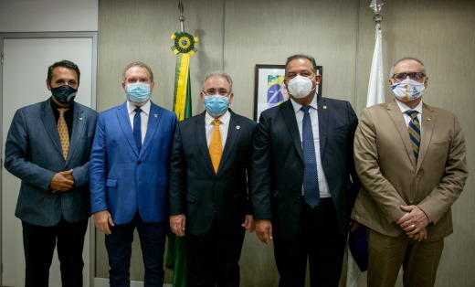 Ministro Marcelo Queiroga afirmou que o Ministério da Saúde vai trabalhar junto com a Gestão Estadual para impulsionar a vacinação
