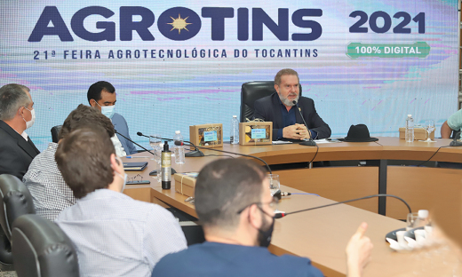 Governador Mauro Carlesse lança Feira Agrotecnológica do Tocantins - Agrotins 2021 100% digital, que ocorre de 15 a 18 junho, com o tema central “Agro 4.0: Tecnologia no Campo” 